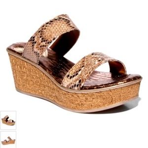 Love & Liberty Snake-Skin Sandals